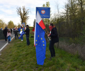 Protest na granicy polsko-niemieckiej w Rosówku