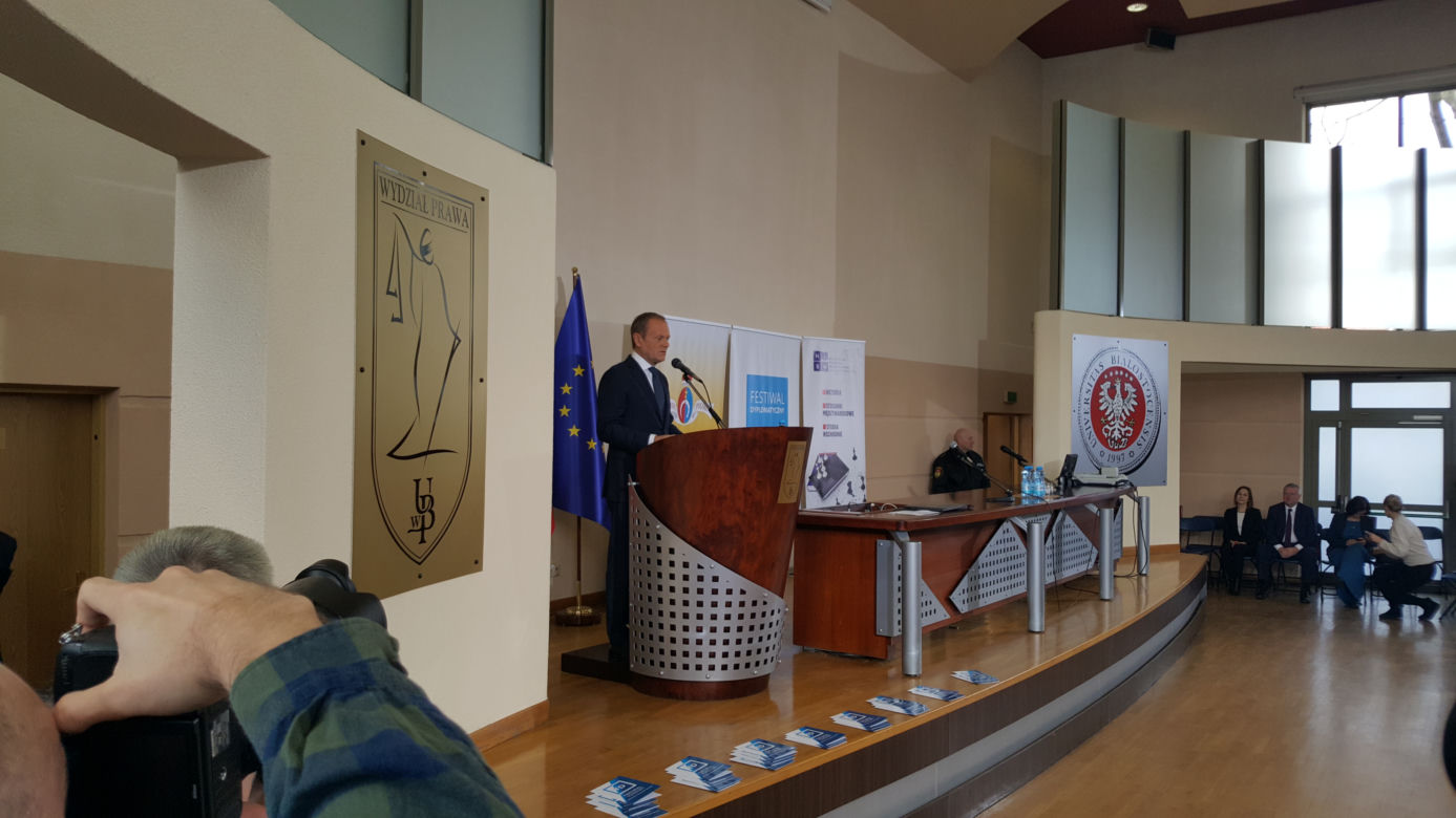 Donald Tusk w Białymstoku. V Festiwal Dyplomatyczny