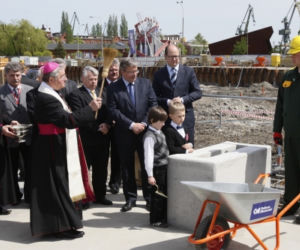 Wmurowanie kamienia węgielnego pod ECS