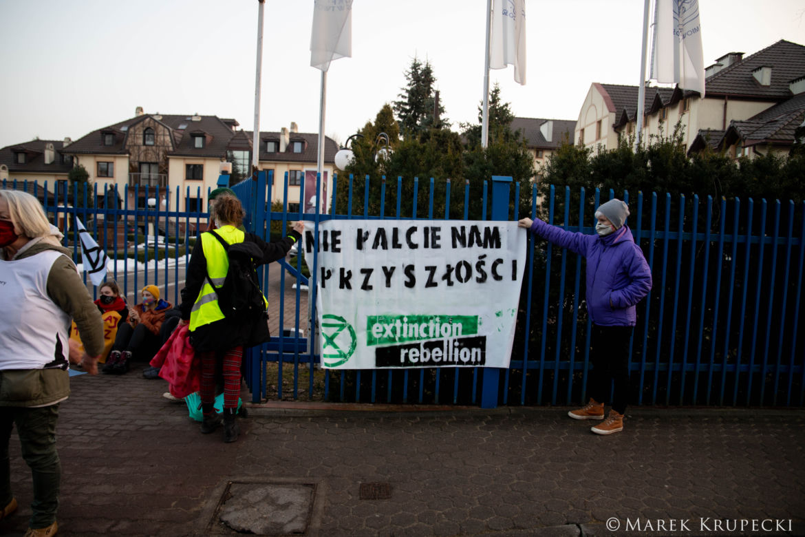 Protest Extinction Rebellion Toruń pod Radiem Maryja! "Zacznijcie mówić prawdę"