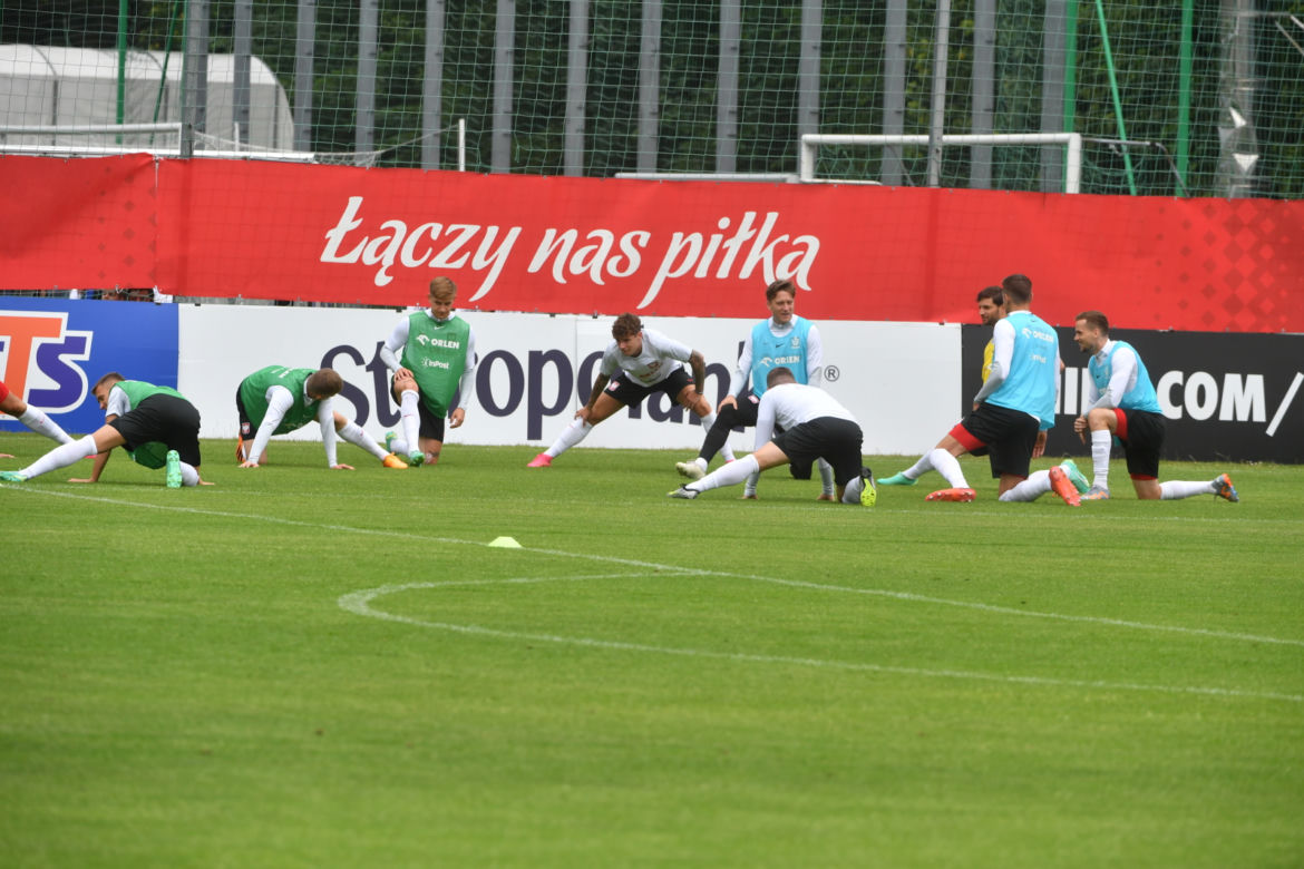Trening piłkarskiej reprezentacji Polski