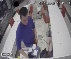 Rozpoznajesz tego mężczyznę? Ukradł kasetkę z pieniędzmi