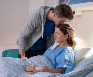 Na Wspólnej odc. 2838. Marta (Joanna Jabłczyńska), Olaf (Maciej Brzoska)
