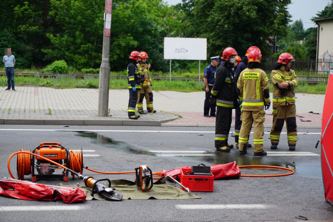 Śmiertelny wypadek z udziałem motocyklisty w Radości