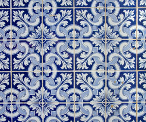 Kobaltowe płytki azulejo
