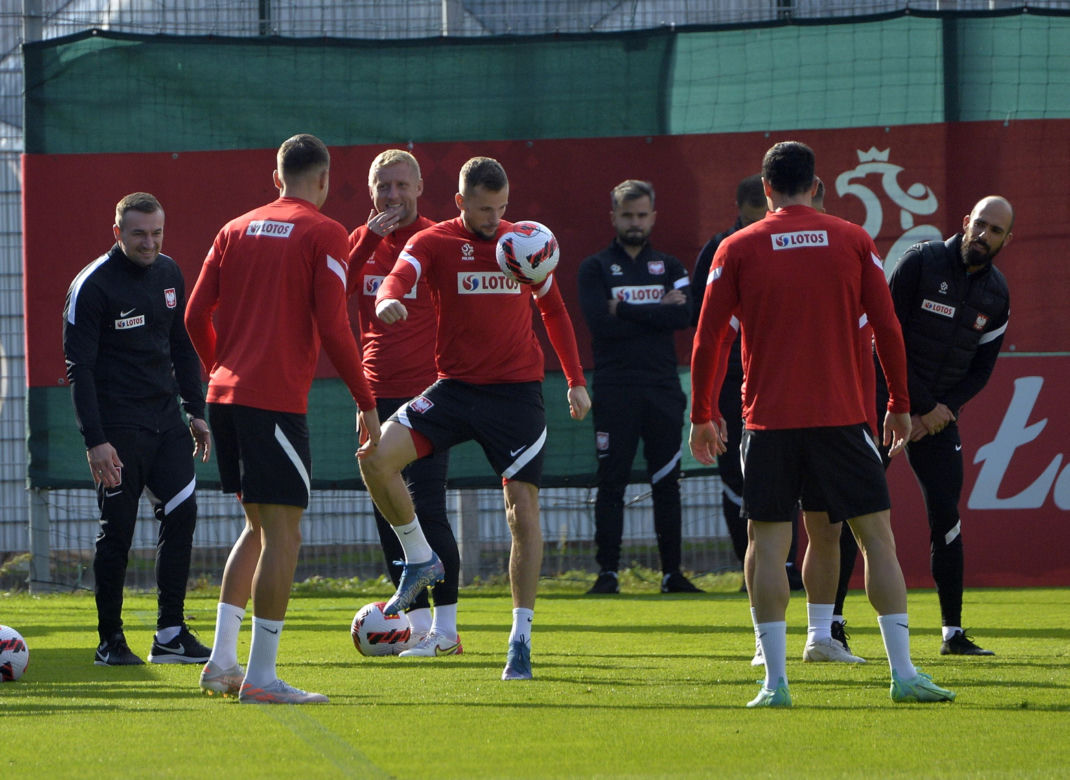 Trening reprezentacji na stadionie Legii