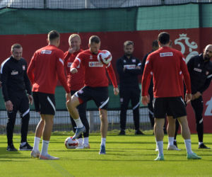 Trening reprezentacji na stadionie Legii