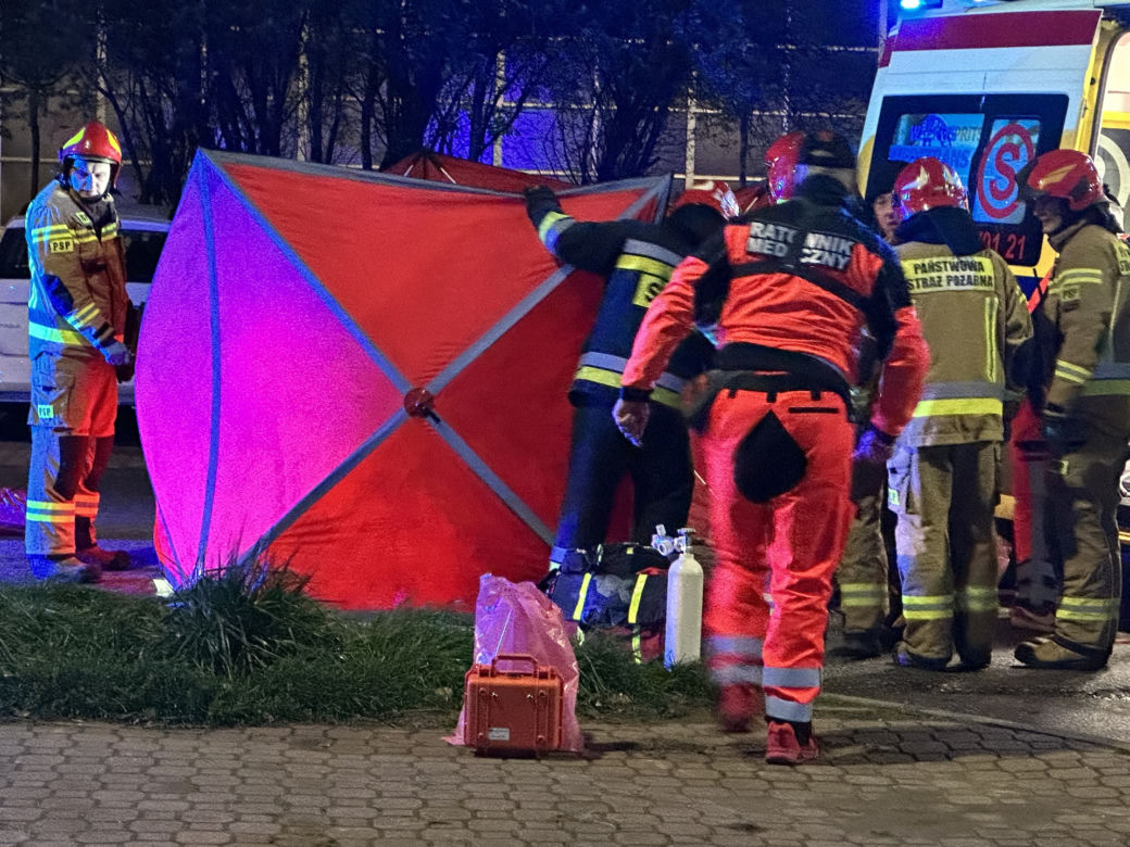 Makabra we Włochach. Kierowca bmw przejechał pieszą