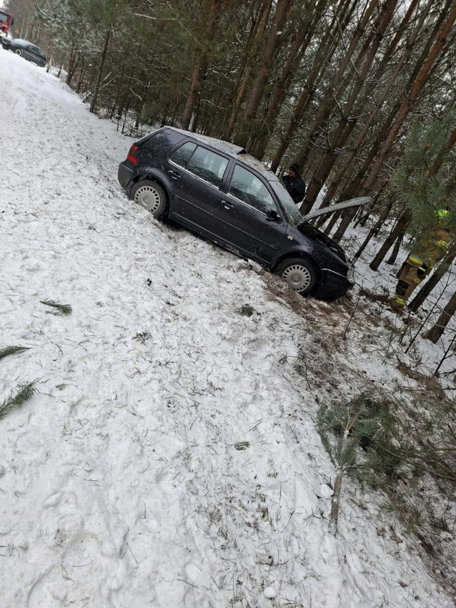 Wypadek na terenie gminy Adamów