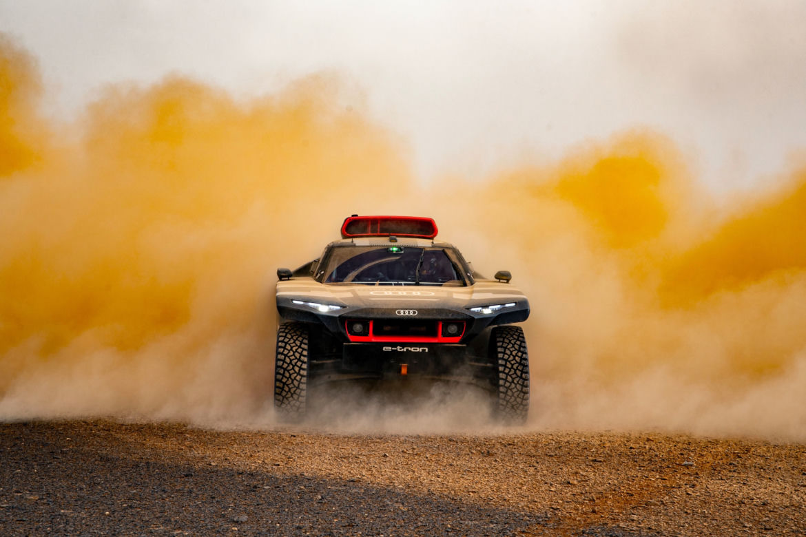 Audi RS Q e-tron testowane w Maroku