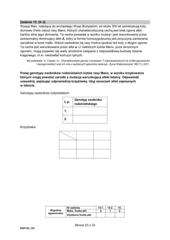Matura 2025: biologia 9.05.2025. Arkusze CKE i odpowiedzi [Formuła 2015]