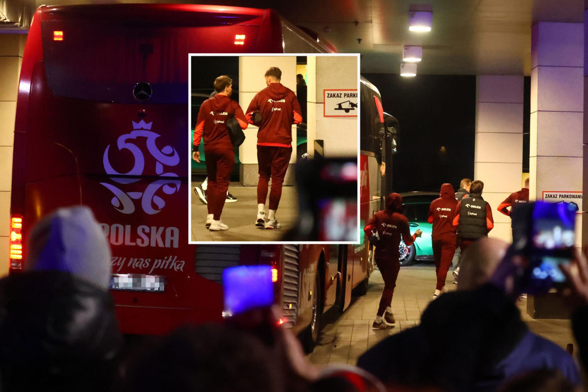 Reprezentacja Polski: nocny powrót do hotelu po meczu
