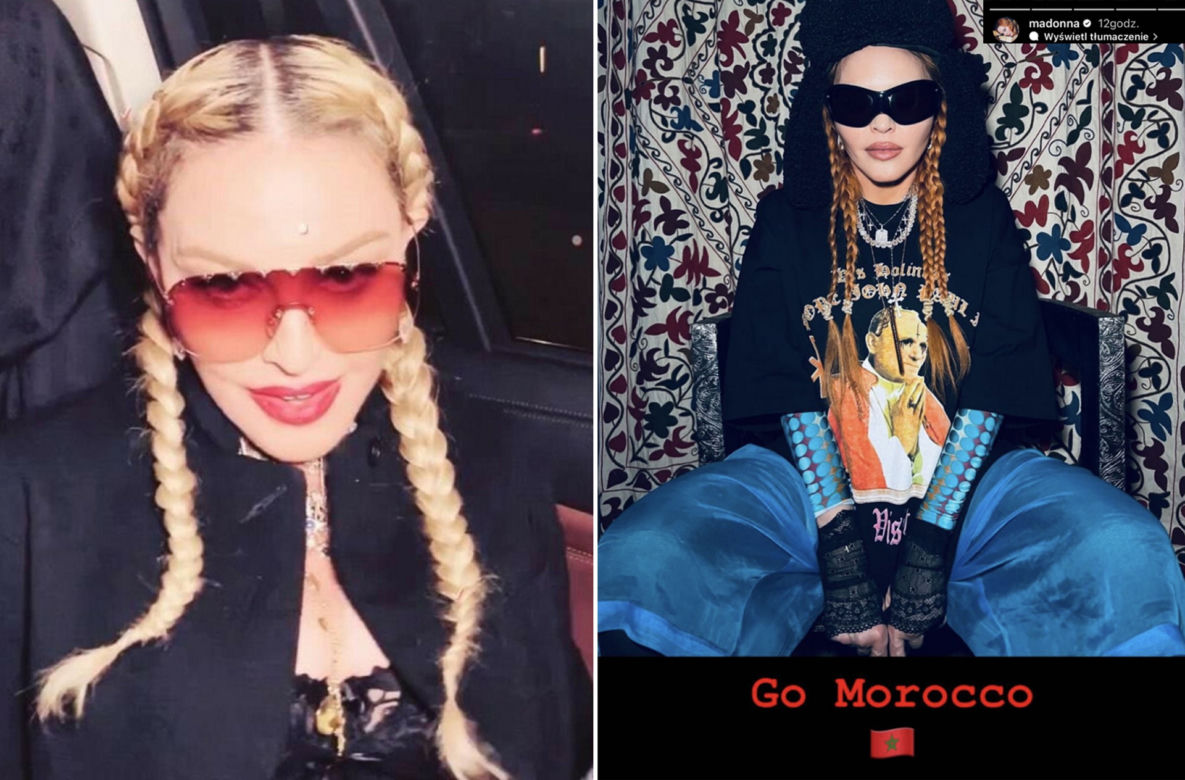 Madonna w koszulce z Janem Pawłem II