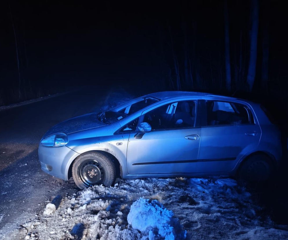Miał prawie 4 promile. Wpadł samochodem do rowu