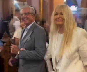 Zygmunt Chajzer na ślubie syna Filipa