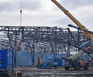 Budowa stadionu w Szczecinie - luty 2020