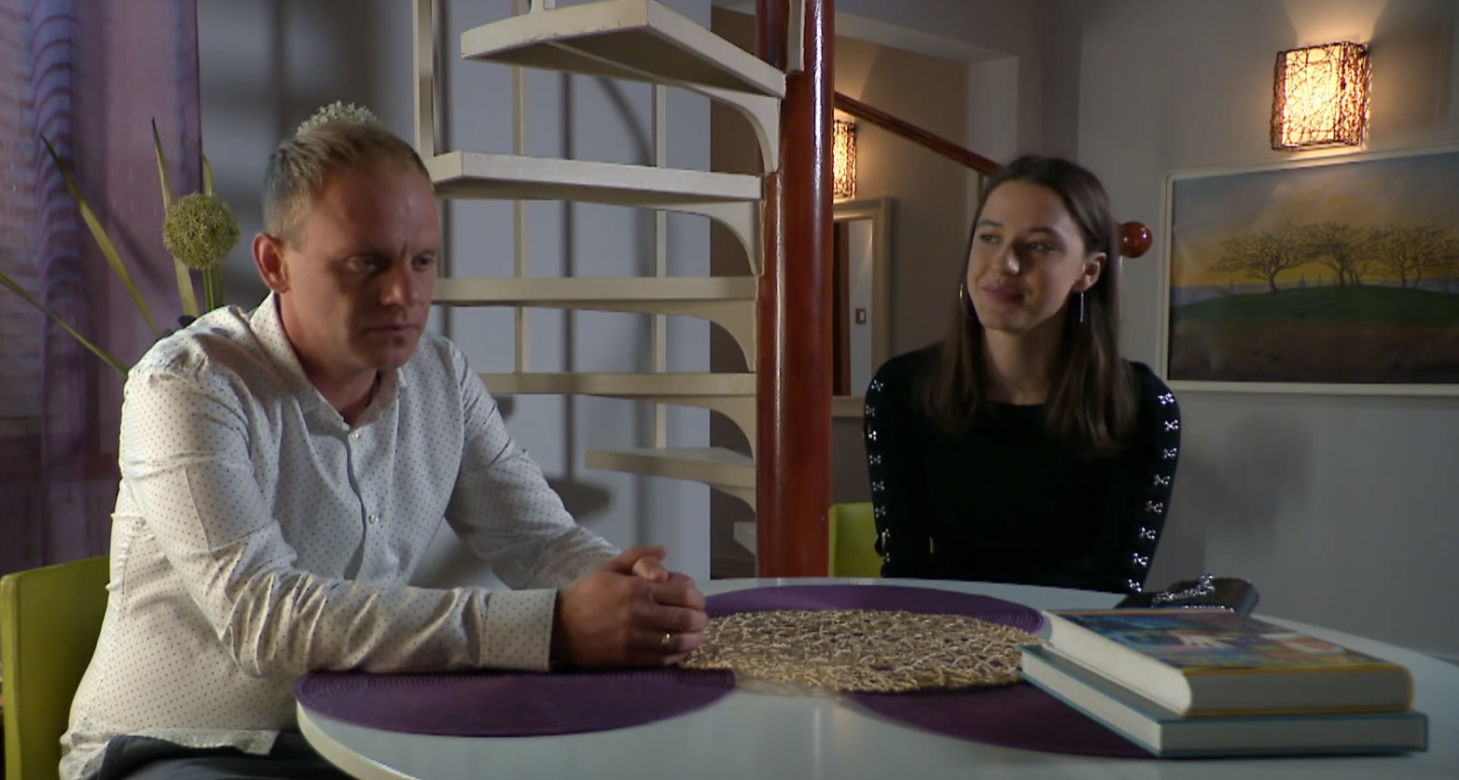 Na Wspólnej odc. 3531: Kamil Hoffer (Kazimierz Mazur), Ula (Julia Jurek)