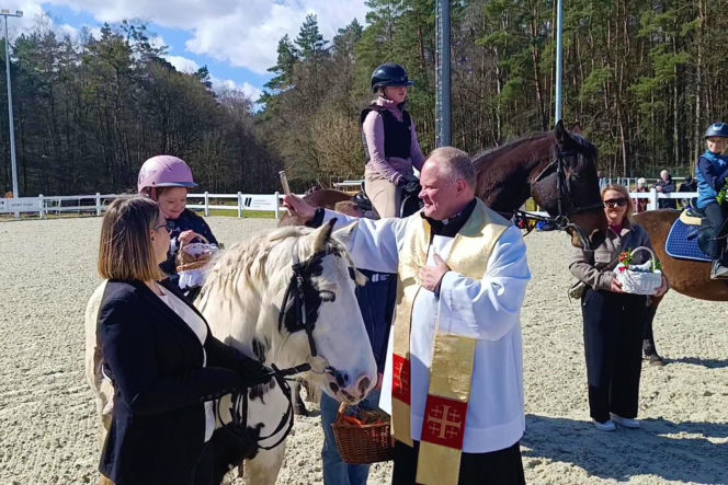 Konna święconka w Szczecinie