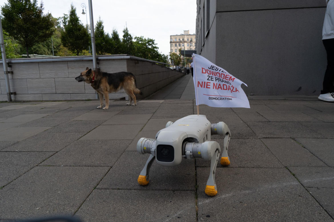 Niewiarygodne sceny. Roboty "krzyczą" w Warszawie, a minister alarmuje: "mamy się czego obawiać!"