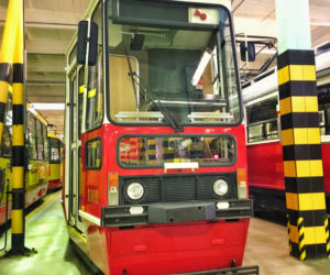 Tramwaje w zajezdni Mokotów