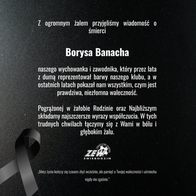 Nie żyje 19-letni Borys Banach
