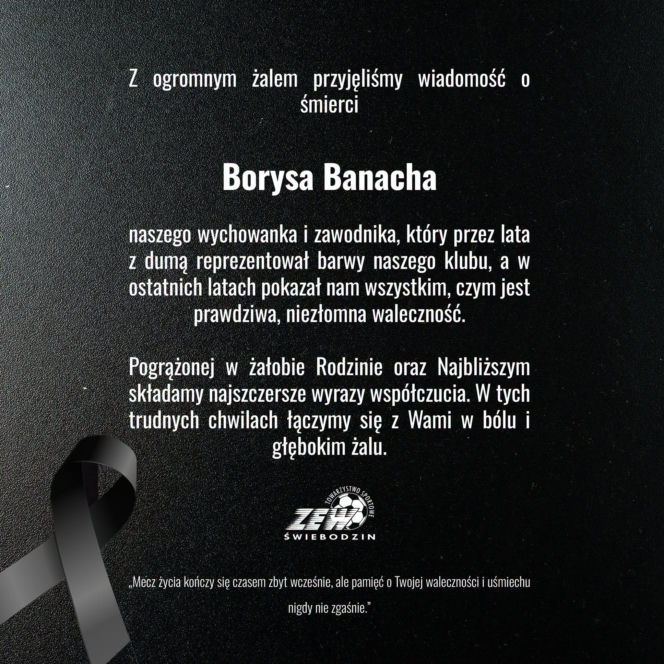 Nie żyje 19-letni Borys Banach