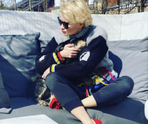 Małgorzata Kożuchowska  elegancka pani domu