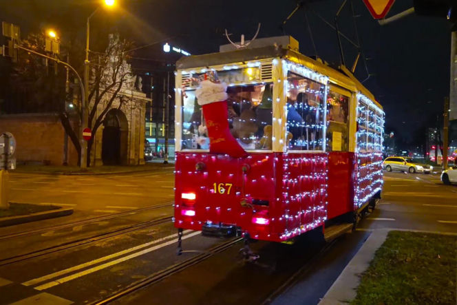 Świąteczne tramwaje w Szczecinie