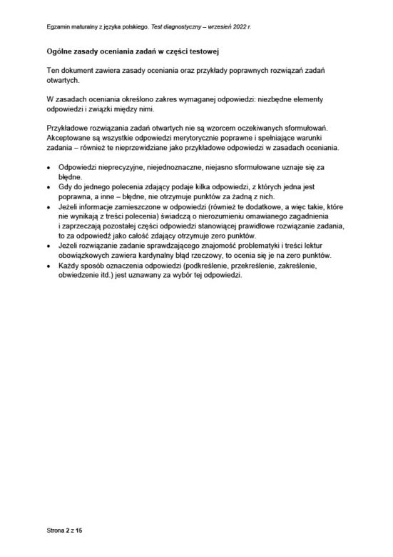 Matura próbna 2023: Polski. Odpowiedzi CKE i oficjalny klucz do zadań