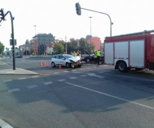 Wypadek na skrzyżowaniu Żeromskiego z Mickiewicza