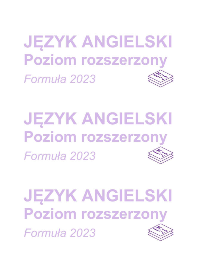 Matura 2026: angielski ROZSZERZONY 7.05.2026r. Arkusze CKE, poziom podstawowy [Formuła 2023]