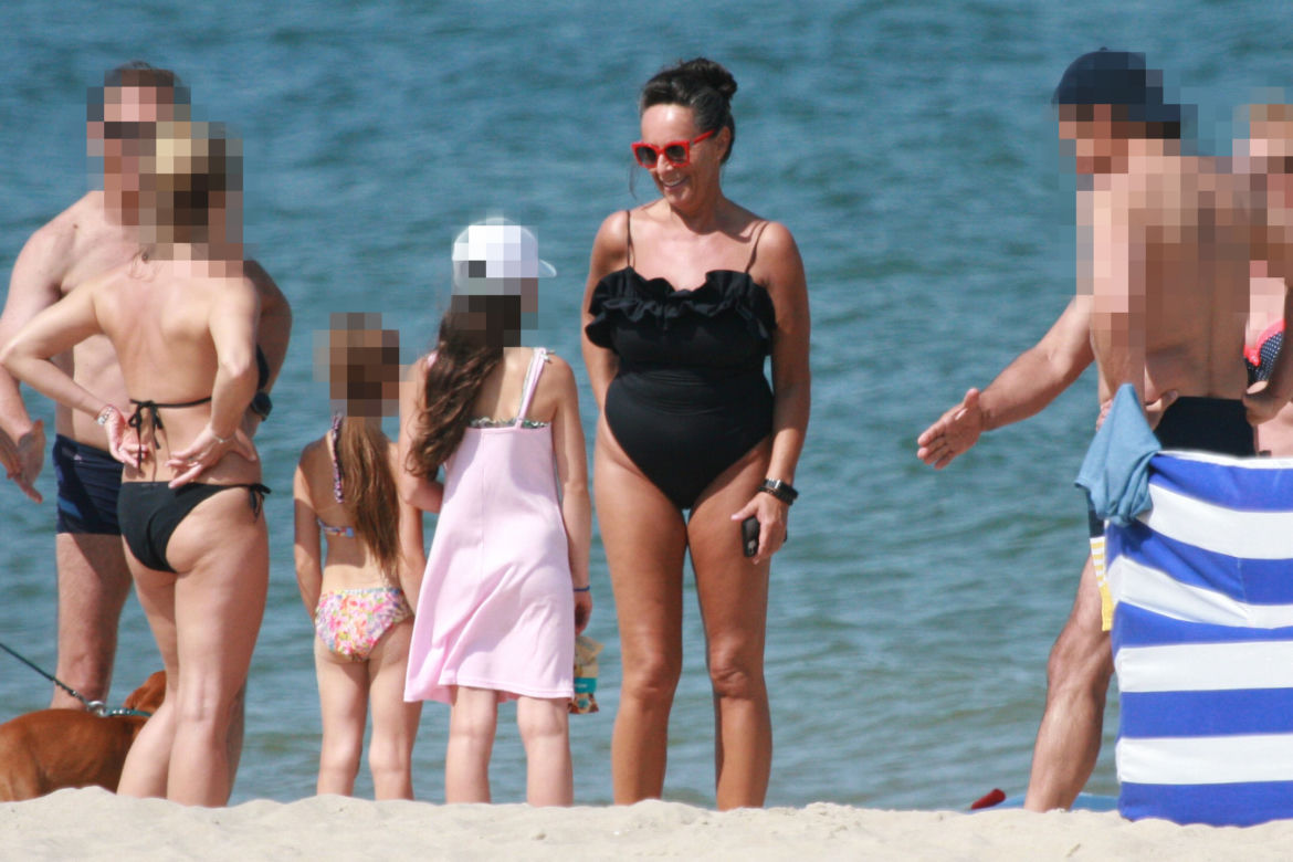 Seksi Anna Korcz na plaży