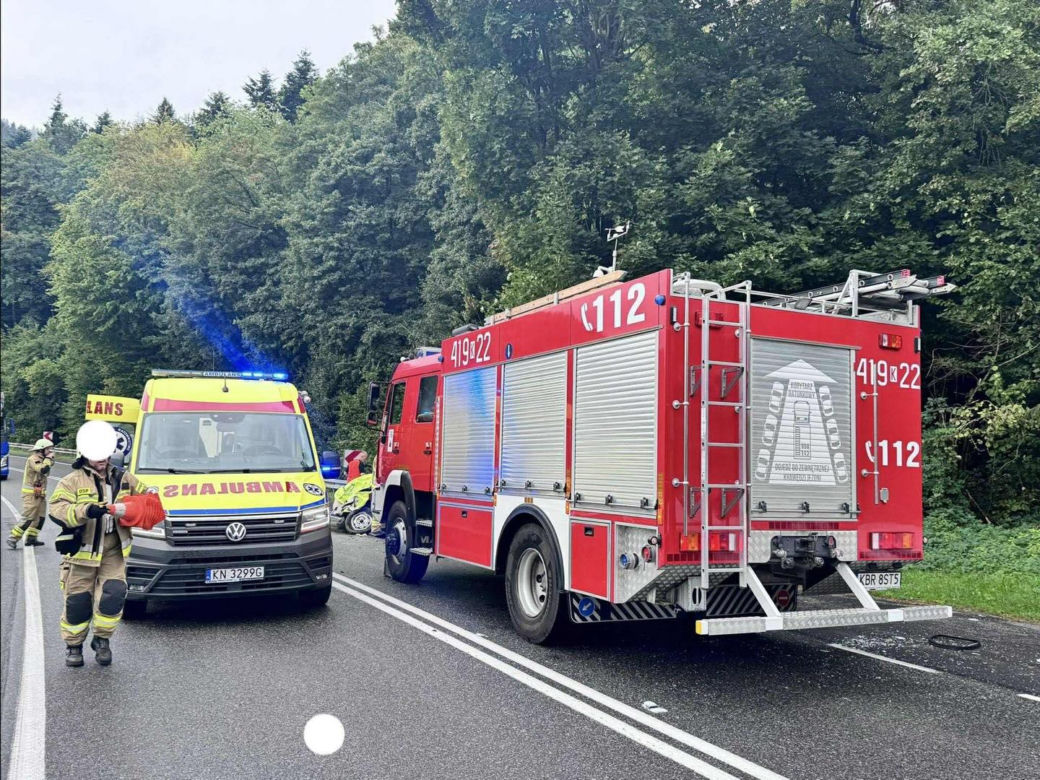 Tragiczny wypadek na DK75 w Witowicach Dolnych