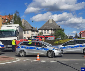Tir ciągnął za sobą kobietę! Makabryczny wypadek w Mrągowie [ZDJĘCIA].
