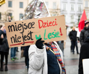 Sobotnie manifestacja na Rynku Głównym