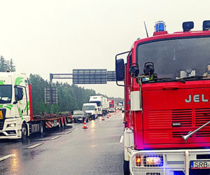 Groźny wypadek na autostradzie A1