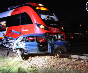 Wypadek na przejeździe Olszynka Grochowska