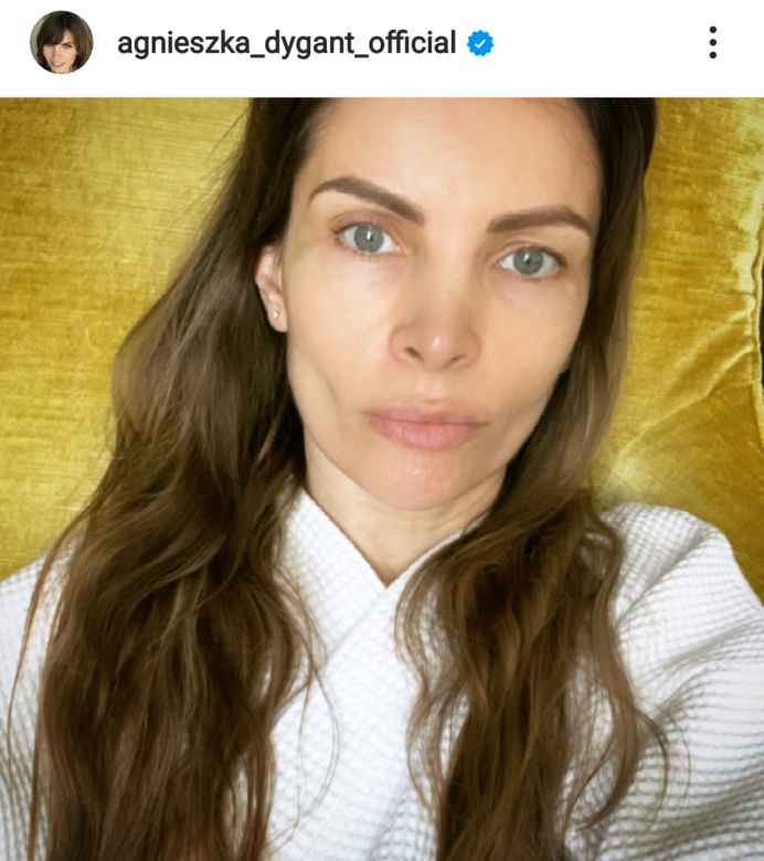 Agnieszka Dygant bez makijażu czuje się naga