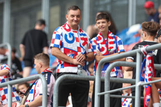 Górnik Zabrze - AS Monaco: Zdjęcia kibiców i zawodników z meczu eliminacji Ligi Konferencji