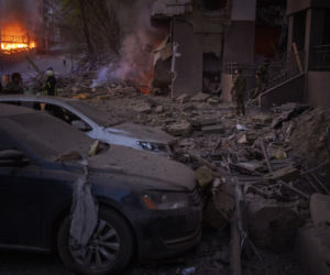 Ukraina. Zbombardowany Kijów