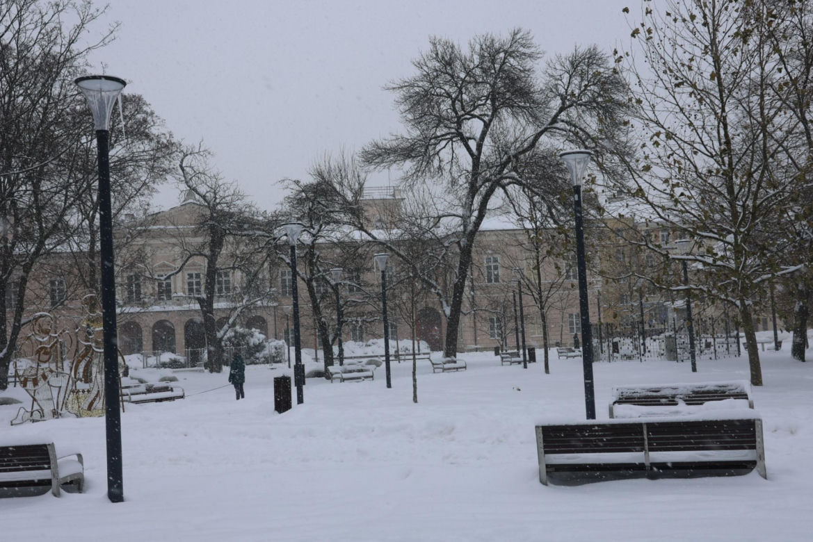 Śnieżyca w Lublinie