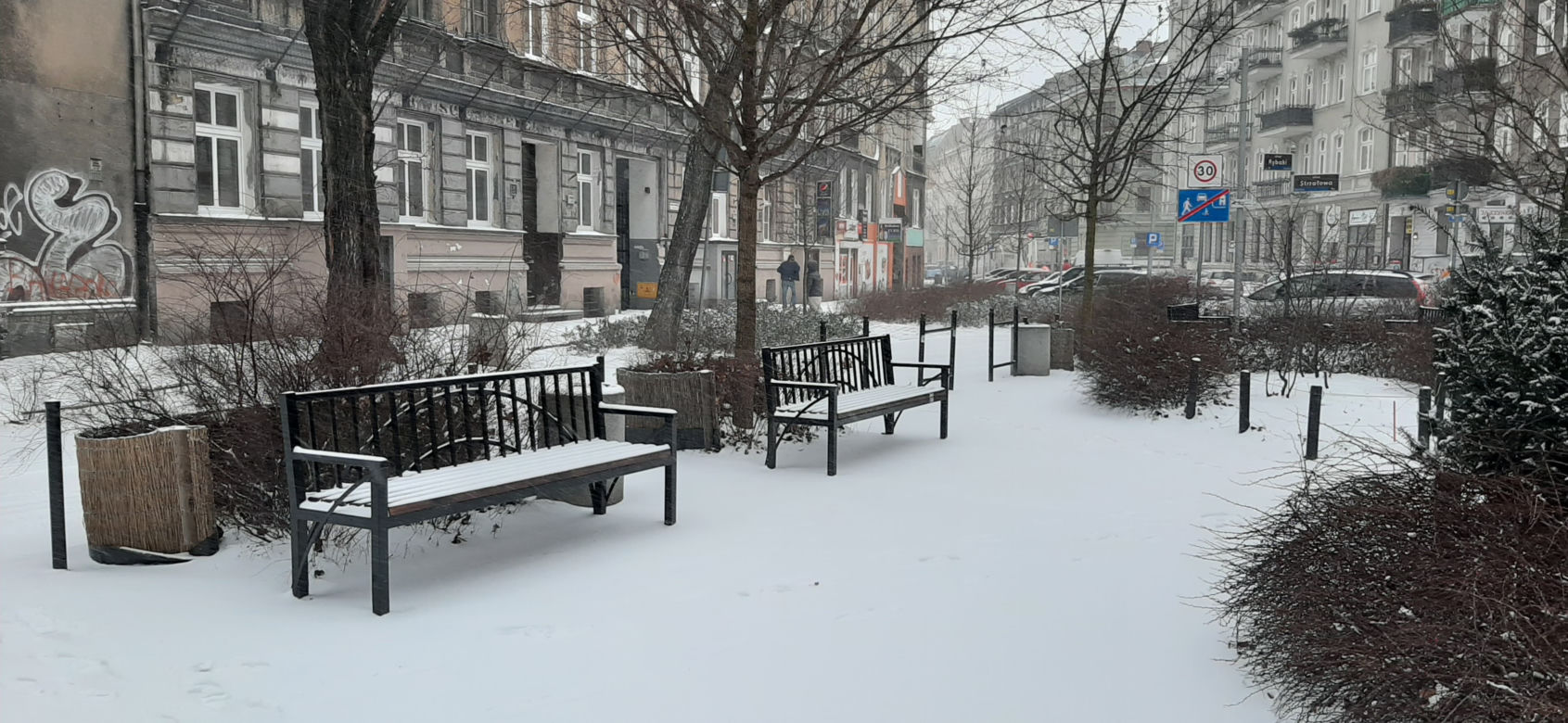 Poznańskie ulice o poranku 8.02