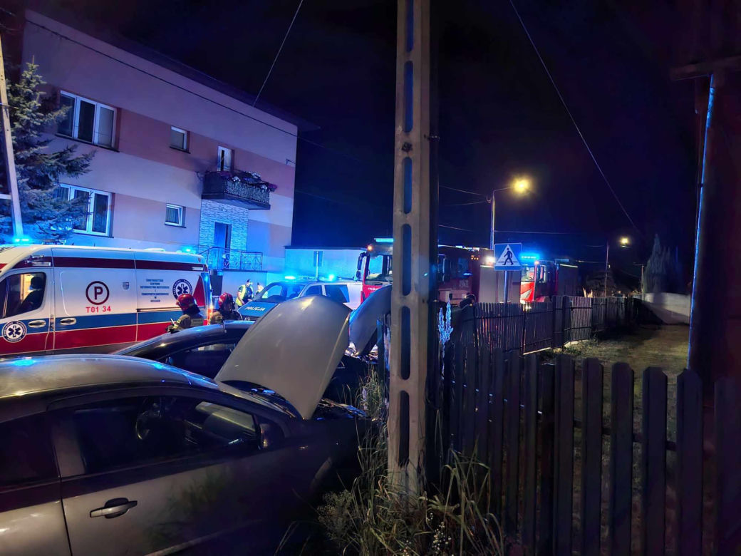 Pilne! Wypadek na skrzyżowaniu Moniuszki i Południowej w Starachowicach. Są poszkodowani