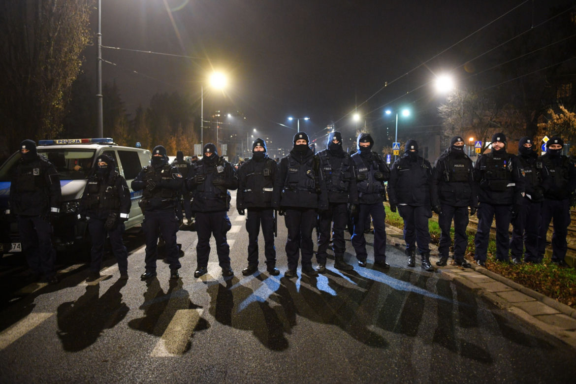 Protest pod domem Jarosława Kaczyńskiego