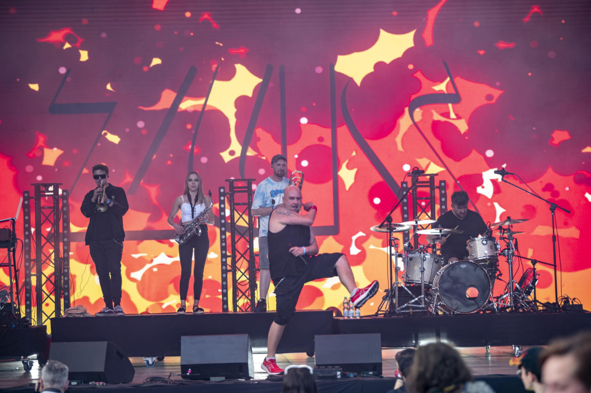 Łydka Grubasa na scenie Sosnowiec Fun Festival