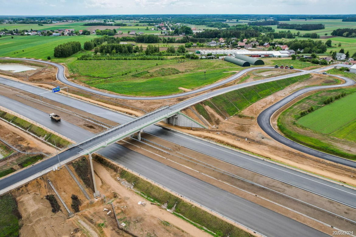 Tak wygląda plac budowy autostrady A2 od węzła Siedlce Zachód do węzła Siedlce Południe 