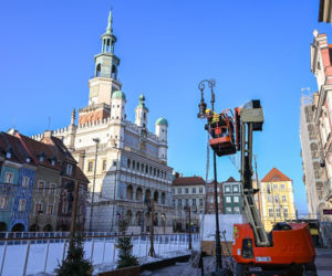 Trwa montaż choinki i świątecznych iluminacji
