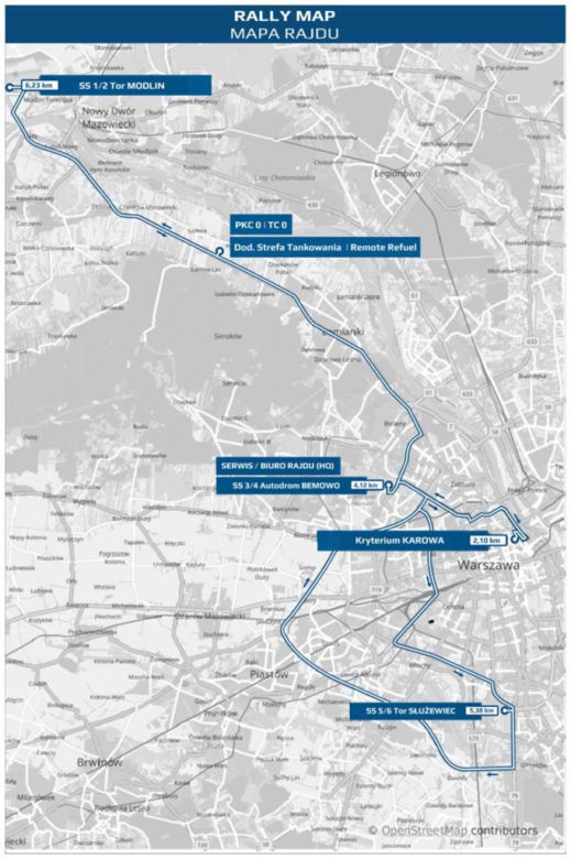 Rajd Barbórka 2019 - Rally Map - MAPA RAJDU