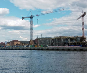 Budowa Morskiego Centrum Nauki w Szczecinie - kwiecień 2020