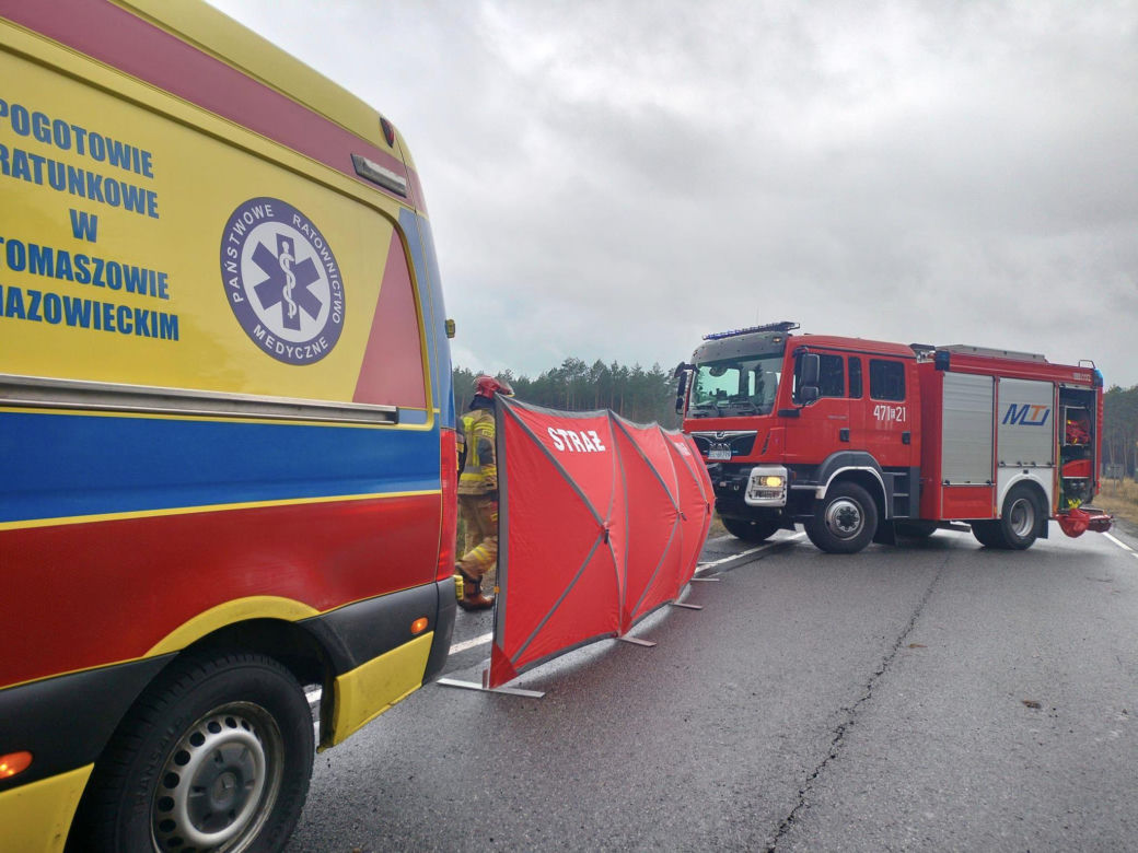 Tragiczny wypadek na DK 48. Wiktor był strażakiem. Jechał oddać krew